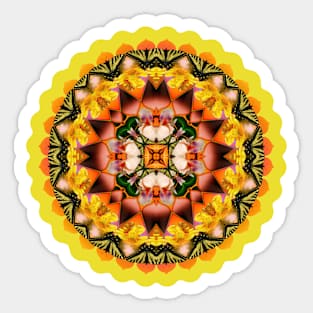 Mandala Magic - Flutter-By Bliss II Sticker